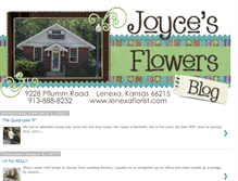 Tablet Screenshot of joycesflowers.blogspot.com