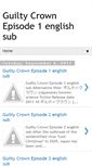 Mobile Screenshot of guiltycrownepisode1englishsub.blogspot.com