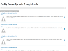 Tablet Screenshot of guiltycrownepisode1englishsub.blogspot.com