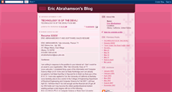 Desktop Screenshot of ericabrahamsonsblog.blogspot.com