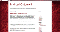 Desktop Screenshot of outomieli.blogspot.com