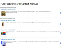 Tablet Screenshot of fun-factsunknowncontest.blogspot.com