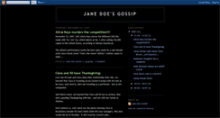 Desktop Screenshot of janedoegossip.blogspot.com