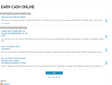 Tablet Screenshot of earncashonthenet.blogspot.com