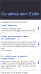 Mobile Screenshot of canalhascomestilo.blogspot.com