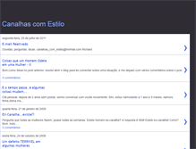 Tablet Screenshot of canalhascomestilo.blogspot.com