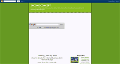 Desktop Screenshot of incomeconcept.blogspot.com