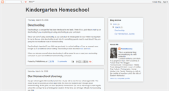 Desktop Screenshot of kindergartenhomeschool.blogspot.com