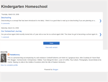 Tablet Screenshot of kindergartenhomeschool.blogspot.com