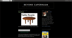 Desktop Screenshot of beyondcapernaum.blogspot.com