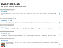 Tablet Screenshot of beyondcapernaum.blogspot.com