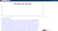Desktop Screenshot of folhasrelva.blogspot.com