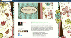 Desktop Screenshot of bekahdear.blogspot.com