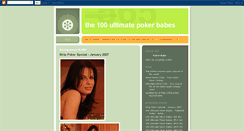 Desktop Screenshot of 100pokerbabes.blogspot.com