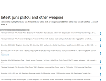 Tablet Screenshot of guns-pistols-weapons.blogspot.com