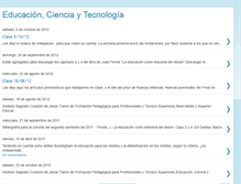 Tablet Screenshot of educienciaytecnologia.blogspot.com