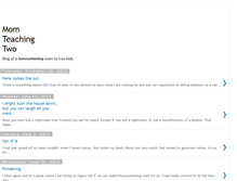 Tablet Screenshot of momteachingtwo.blogspot.com