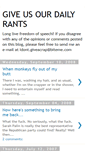 Mobile Screenshot of giveusourdailyrants.blogspot.com