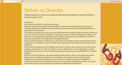 Desktop Screenshot of debateenderecho.blogspot.com