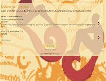 Tablet Screenshot of debateenderecho.blogspot.com