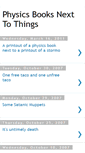Mobile Screenshot of physicsbooksnexttothings.blogspot.com