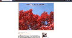 Desktop Screenshot of mapleandhoney.blogspot.com