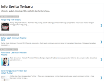 Tablet Screenshot of infoberitaterbaru.blogspot.com