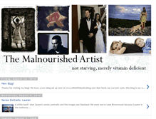 Tablet Screenshot of malnourishedartist.blogspot.com