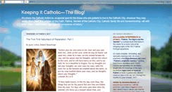 Desktop Screenshot of keepingitcatholic.blogspot.com