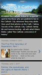 Mobile Screenshot of keepingitcatholic.blogspot.com