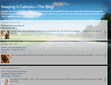 Tablet Screenshot of keepingitcatholic.blogspot.com