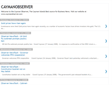 Tablet Screenshot of caymanobserver.blogspot.com