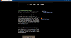 Desktop Screenshot of fleshandchrome.blogspot.com