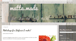 Desktop Screenshot of matta-made.blogspot.com