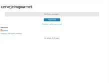 Tablet Screenshot of cervejeirogourmet.blogspot.com