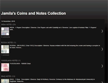 Tablet Screenshot of jamilacoinsandnotescollection.blogspot.com