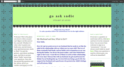 Desktop Screenshot of goasksadie.blogspot.com