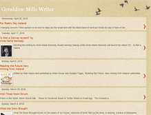 Tablet Screenshot of geraldinemillswriter.blogspot.com
