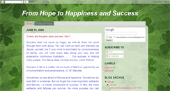 Desktop Screenshot of hope-happiness-success.blogspot.com