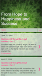 Mobile Screenshot of hope-happiness-success.blogspot.com