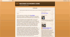 Desktop Screenshot of makongoeconomicszone.blogspot.com