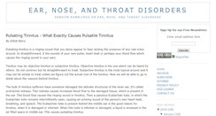 Desktop Screenshot of earnosethroatdisorders.blogspot.com