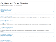 Tablet Screenshot of earnosethroatdisorders.blogspot.com