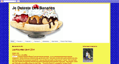 Desktop Screenshot of jedetestelesbananes.blogspot.com