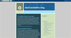 Desktop Screenshot of dlbeckwith.blogspot.com