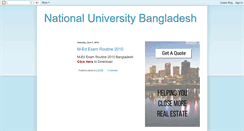 Desktop Screenshot of national-university-bangladesh.blogspot.com