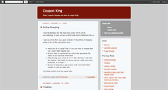 Desktop Screenshot of coupon-king.blogspot.com