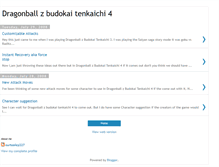 Tablet Screenshot of dragonballzbudokaitenkaichi4.blogspot.com