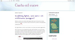 Desktop Screenshot of cantacolcuore.blogspot.com