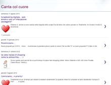 Tablet Screenshot of cantacolcuore.blogspot.com